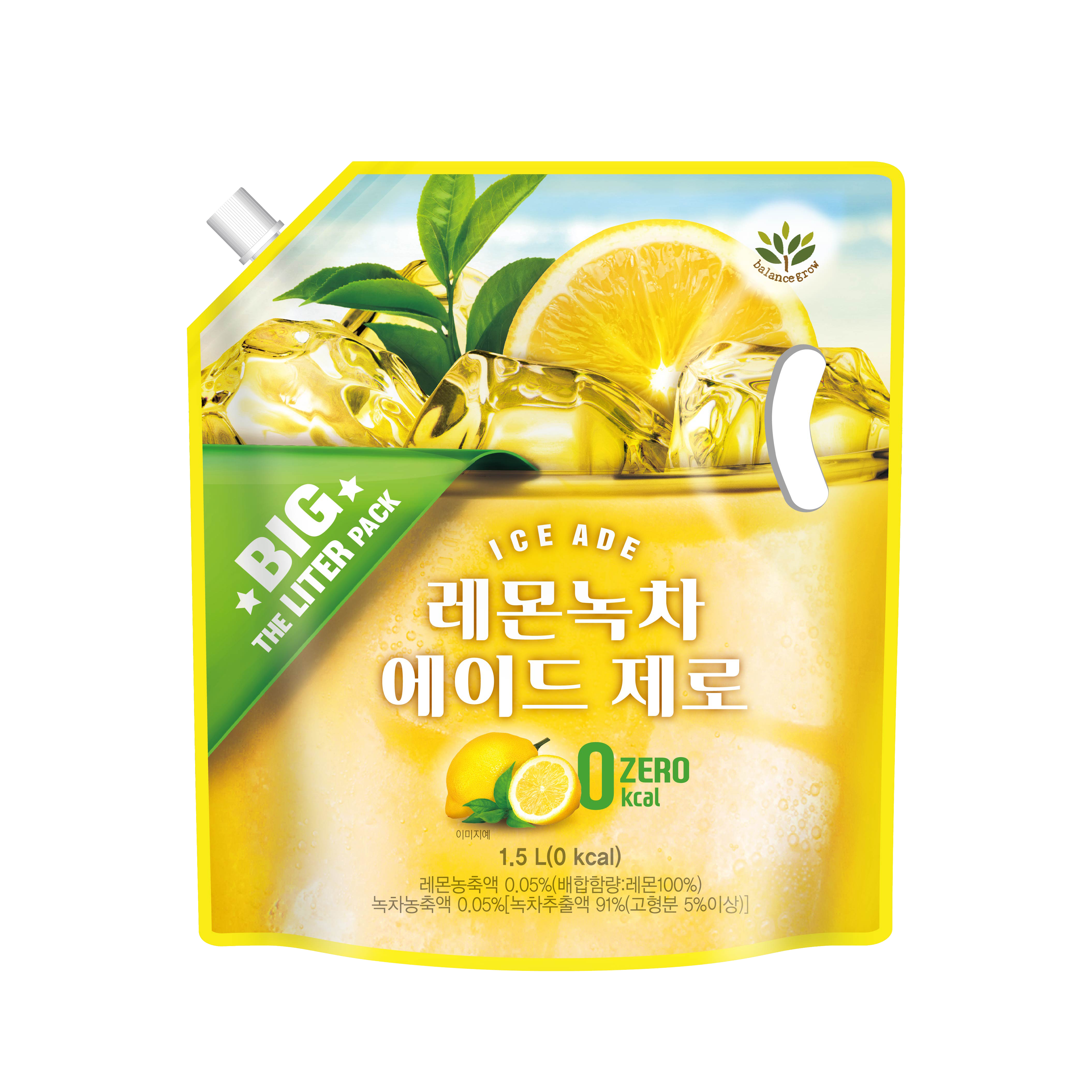 1.5 L) Lemon Green Tea Aid Zero