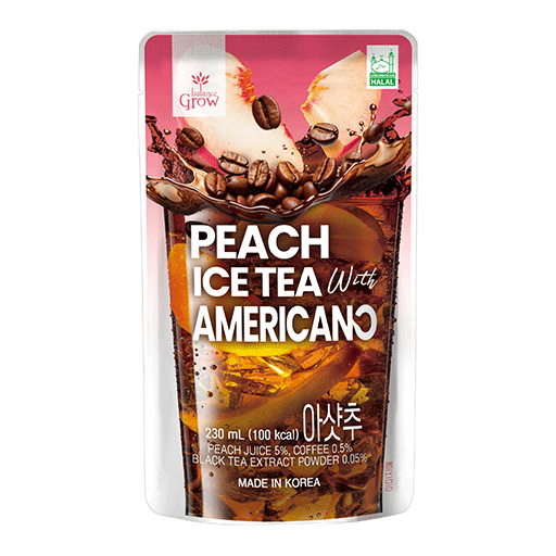Peach Ice Tea with Americano